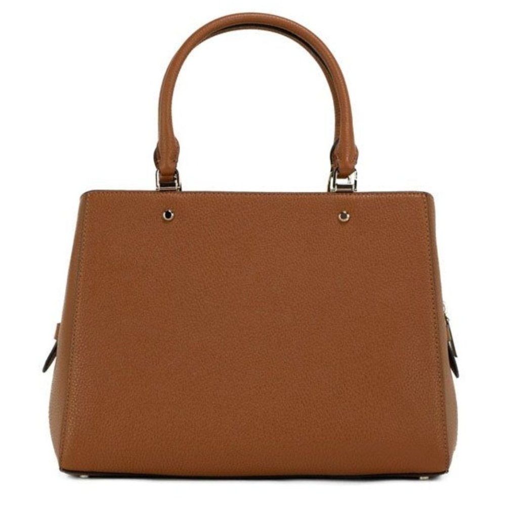 NEW Kate Spade Leila Medium Triple Compartment Satchel Bag Warm Brown Leather - Picture 3 of 7